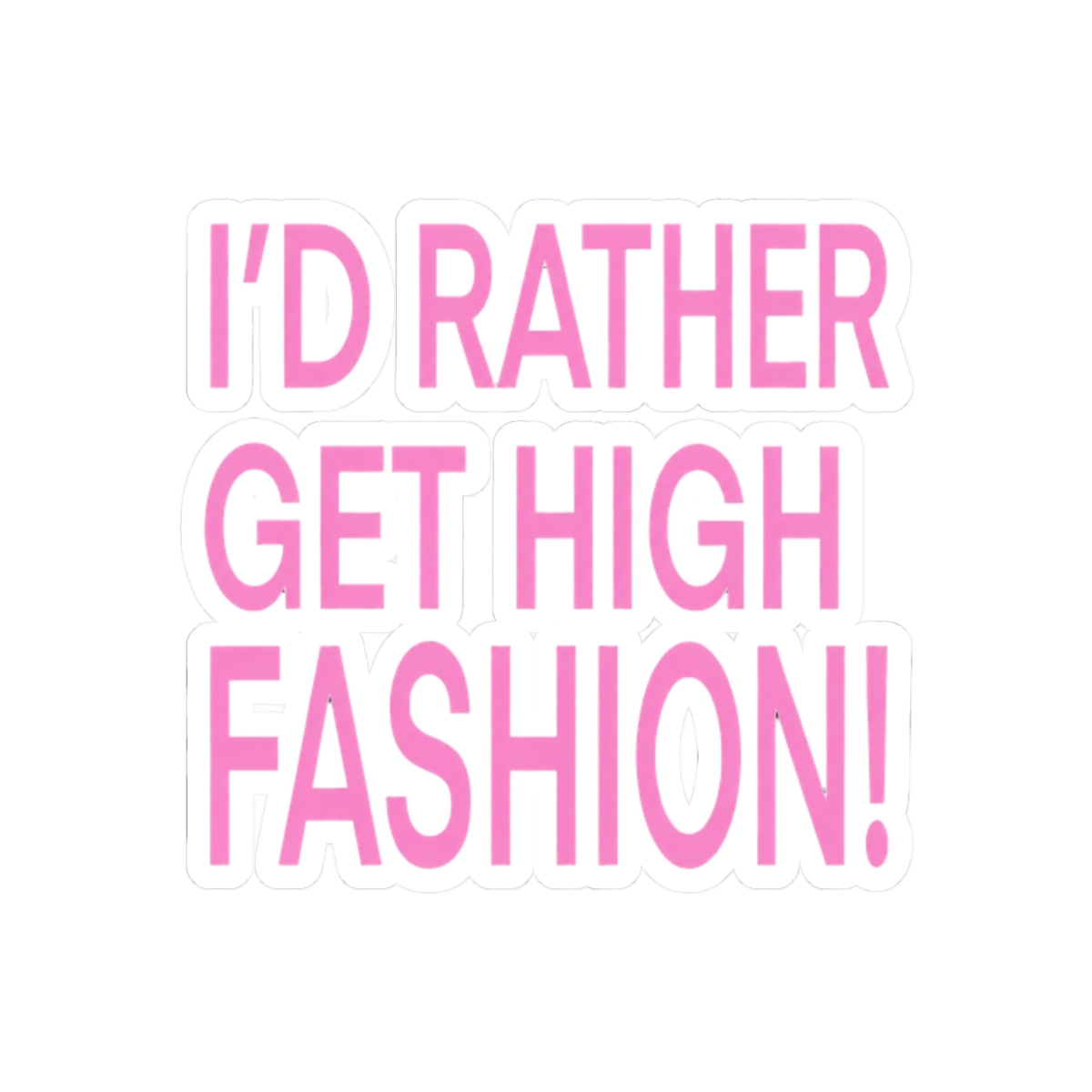 Addison Rae High Fashion Sticker | Chic TikTok Glam Vinyl Decal - alternate angle 3, merchandise