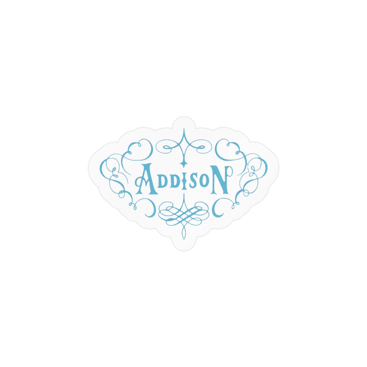 Addison Blue Sticker | Cute Vinyl Decal - alternate angle 3, merchandise