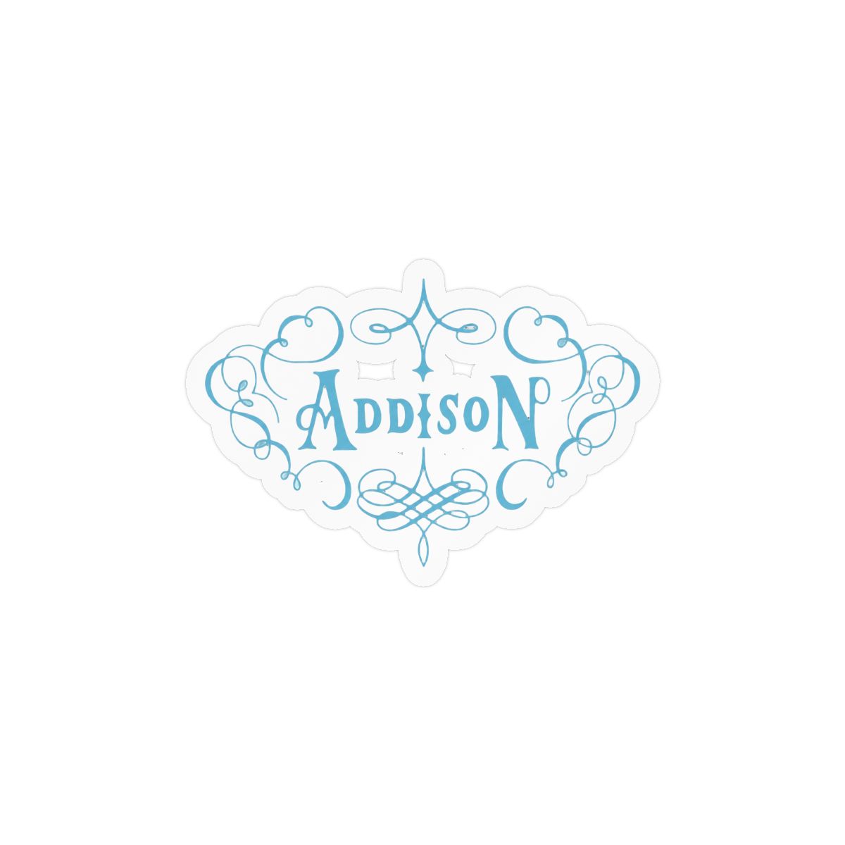 Addison Blue Sticker | Cute Vinyl Decal - alternate angle 2, merchandise