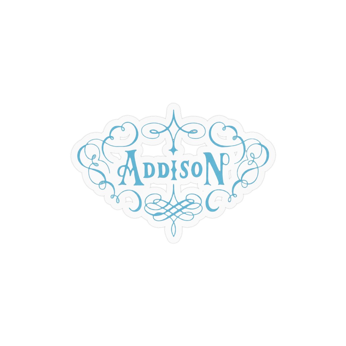 Addison Blue Sticker | Cute Vinyl Decal - alternate angle 1, merchandise
