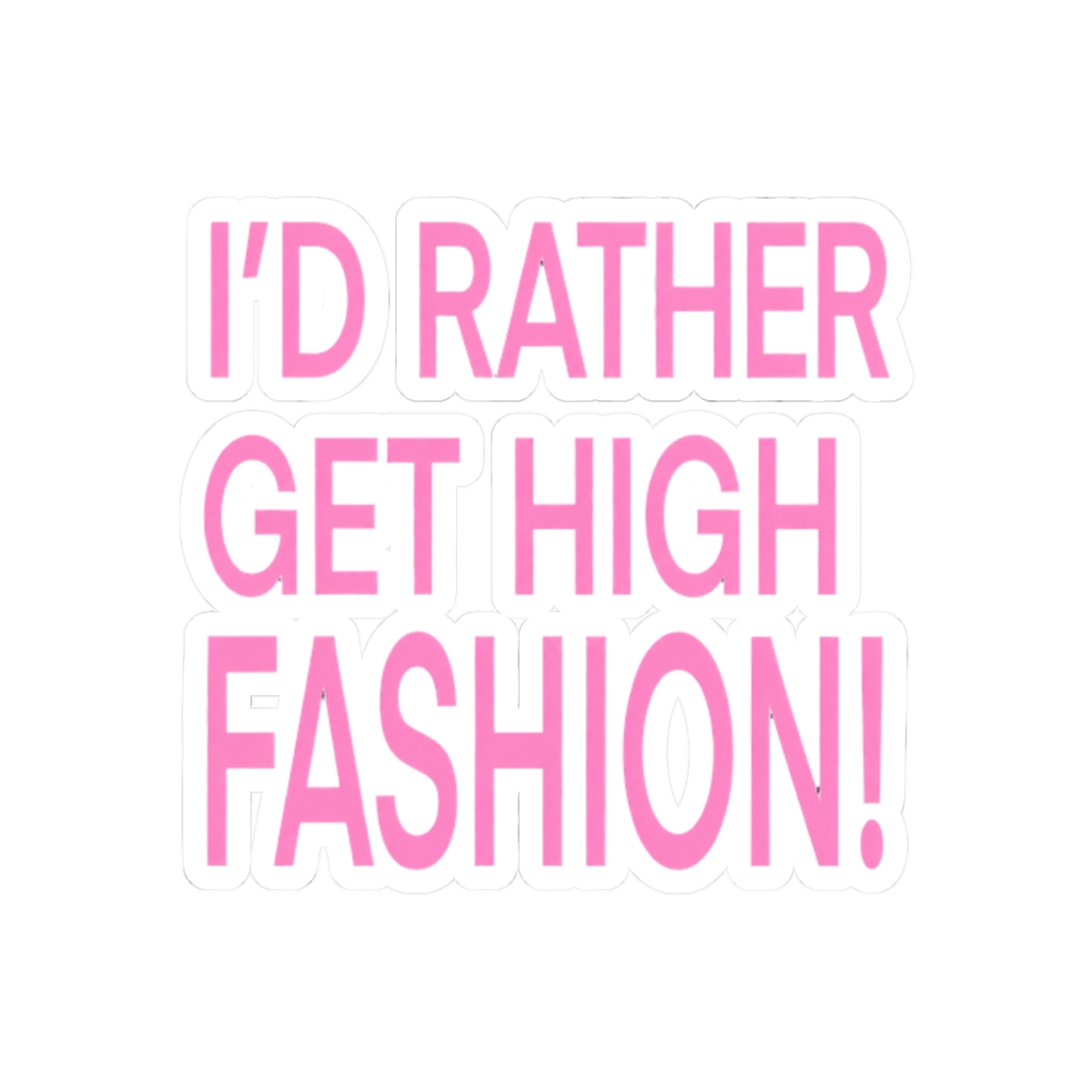 High Fashion Addison Rae Sticker | Bold Glam Vinyl Decal - alternate angle 3, merchandise