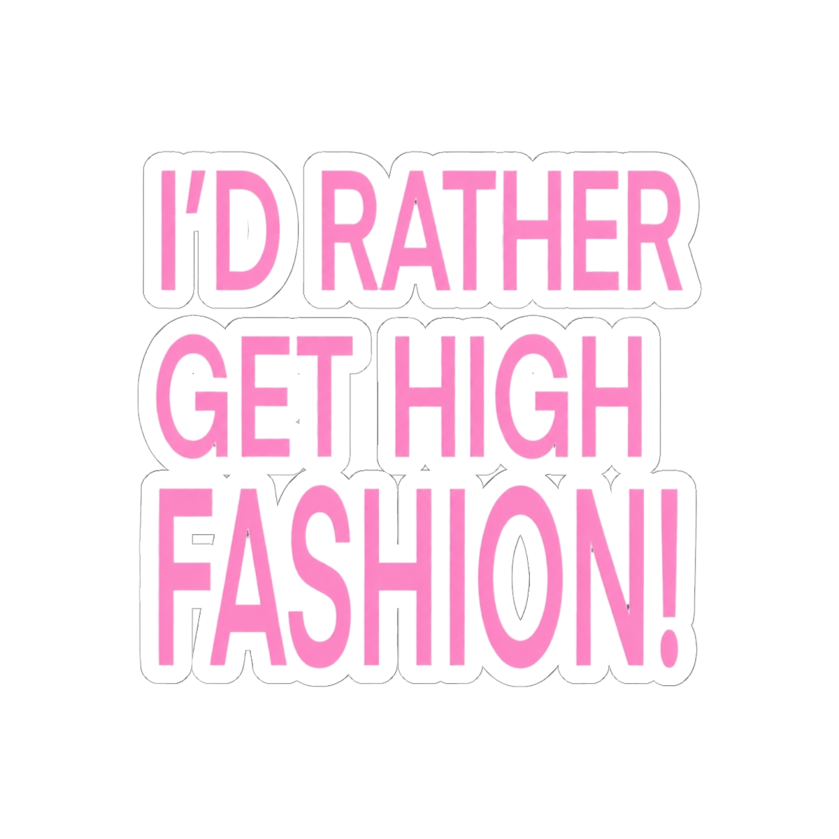High Fashion Addison Rae Sticker | Bold Glam Vinyl Decal