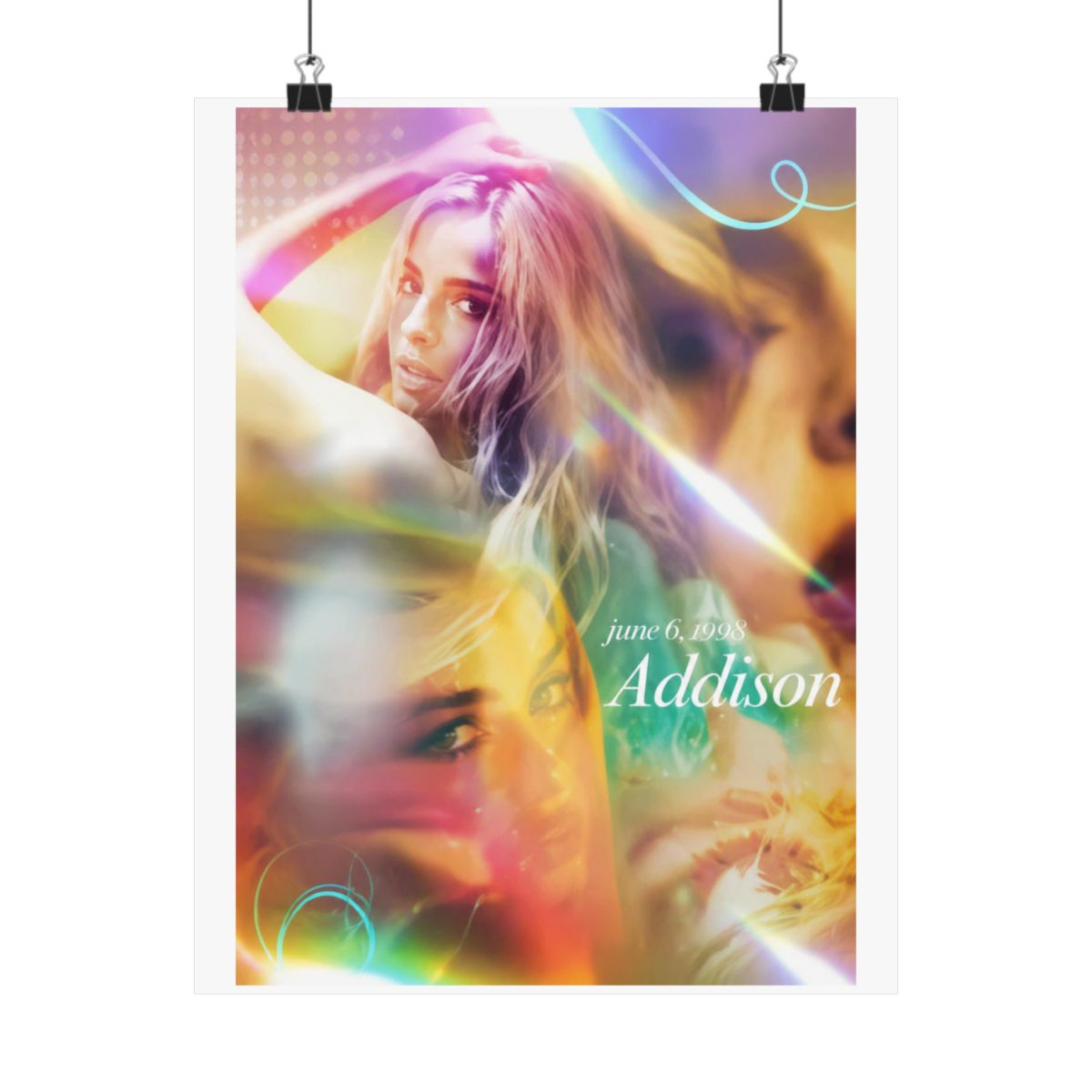 Addison Rae Rolled Poster - alternate angle 1, merchandise