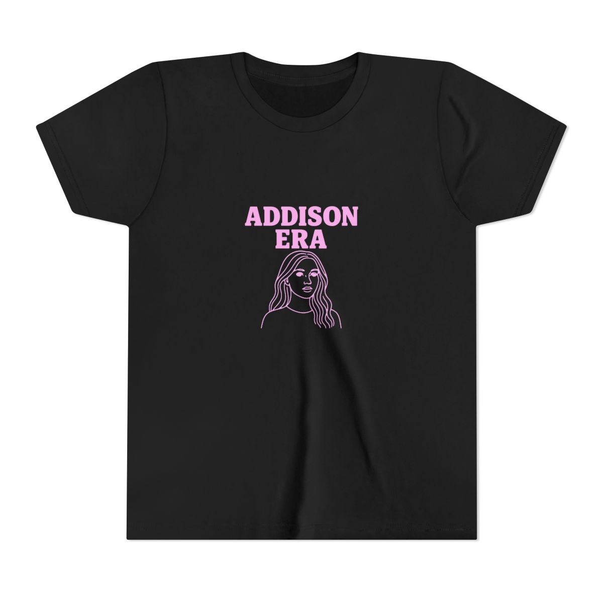 Addison Era Pink Portrait | Addison Rae Kids Tee, TikTok Fan Shirt, Concert Gift