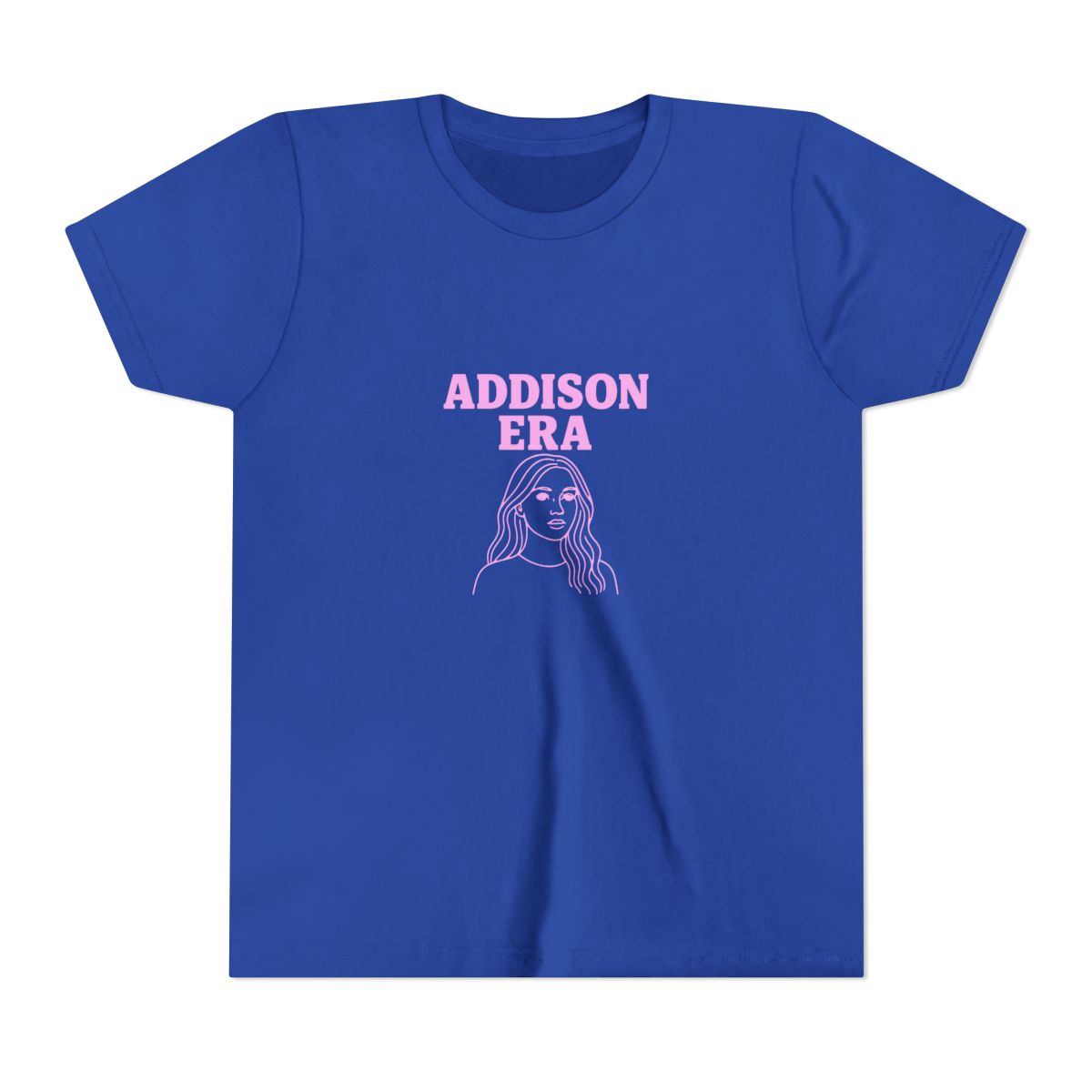 Addison Era Pink Portrait | Addison Rae Kids Tee, TikTok Fan Shirt, Concert Gift - Official Accessories merchandise